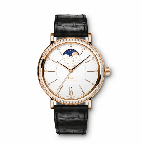 IWC Portofino Automatic Moon Phase 37 Red Gold / Diamond / Silver IW4590-09 (IW459009)
